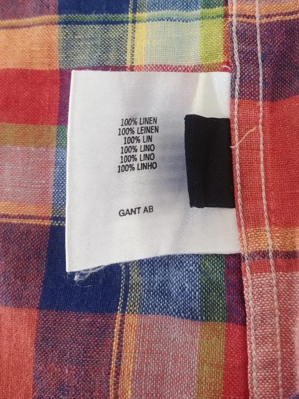 Gant Men's XL Hampton 100% linen E-Z Fit Mens short sleeve button down shirt - Picture 10 of 13